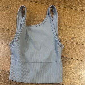 Lululemon grayish Blue Ribbed Tank Top